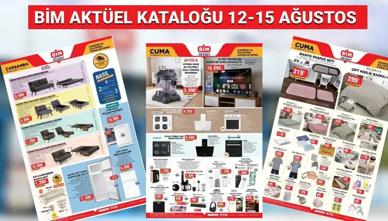 BİM 12-15 Ağustos 2025 Aktüel Kataloğu: Yılın En Çok Beklenen Ürünleri!