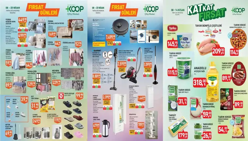 Tarım Kredi KOOP Marketlerinde 12-23 Nisan Günleri Aktüel İndirimler!
