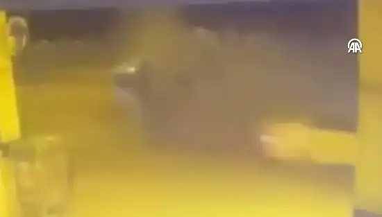 Gaziantep'te Yürekleri Ağıza Getiren Feci Kaza Kameralara Yansıdı!