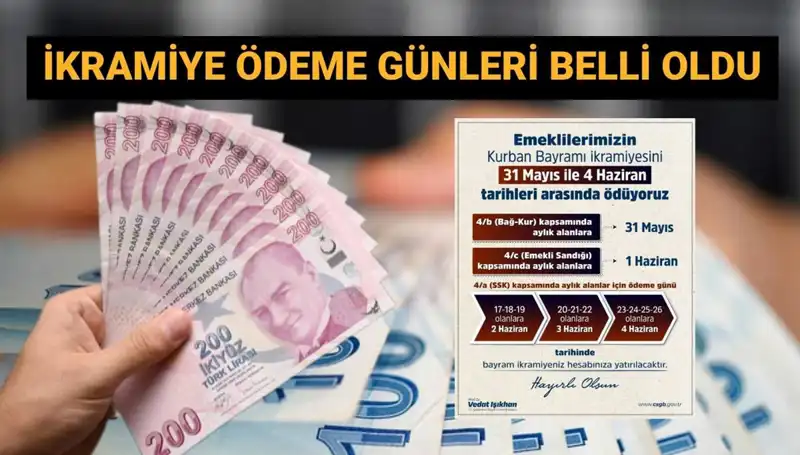 Emekli Bayram İkramiyeleri İçin Tarih Verildi: 4 bin TL Ne Zaman Yatacak?